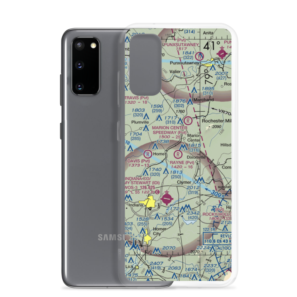Rayne Airport (PN36) VFR Sectional Samsung Case Samsung Galaxy S20 model shown