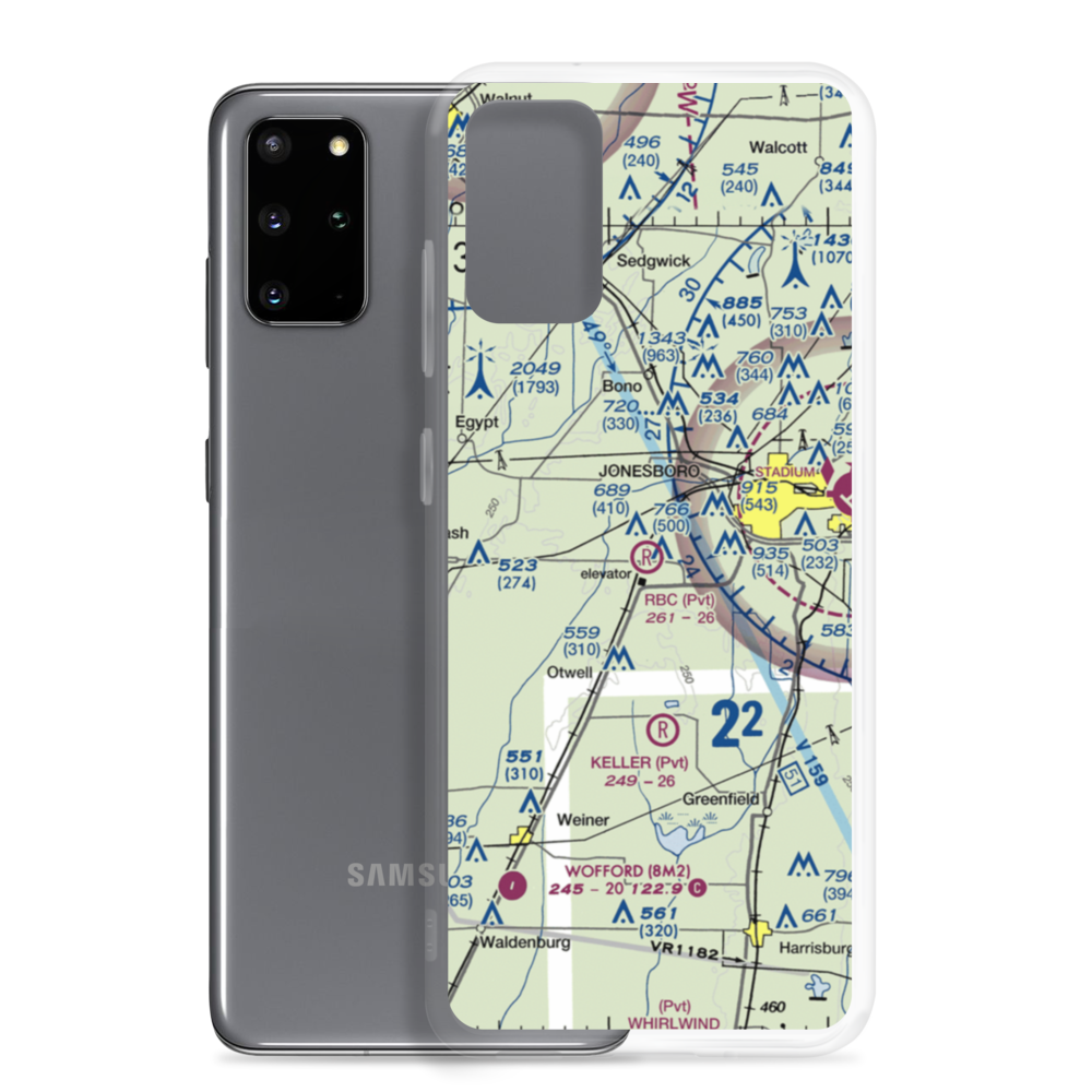 RBC Airport (7AR6) VFR Sectional Samsung Case Samsung Galaxy S20 Plus model shown