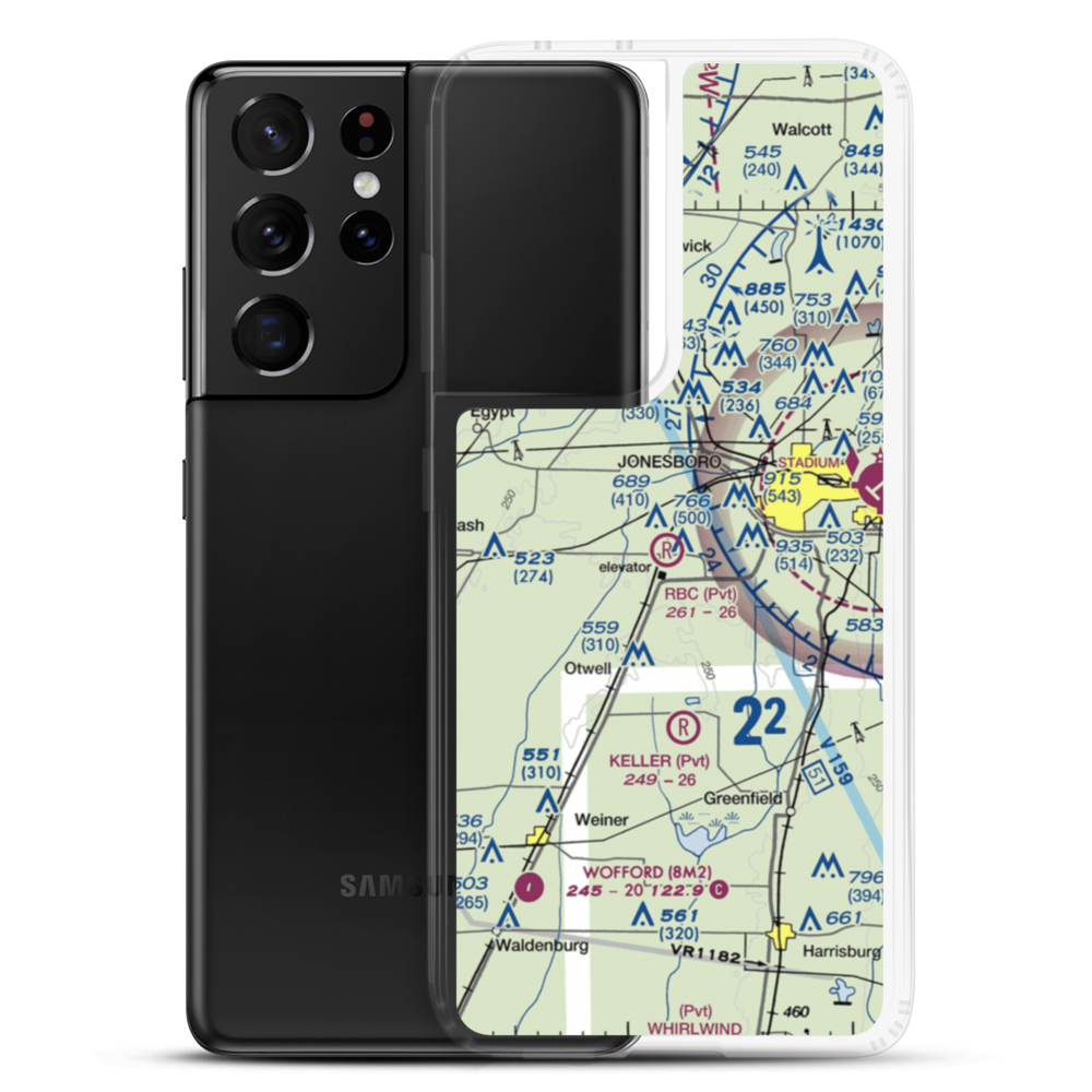 RBC Airport (7AR6) VFR Sectional Samsung Case Samsung Galaxy S21 Ultra model shown