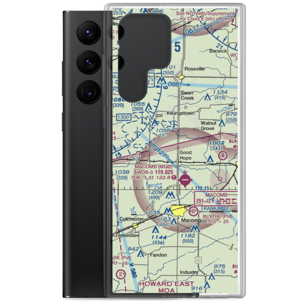 Rdh Farms Airport (LL33) VFR Sectional Samsung Case Samsung Galaxy S22 Ultra model shown