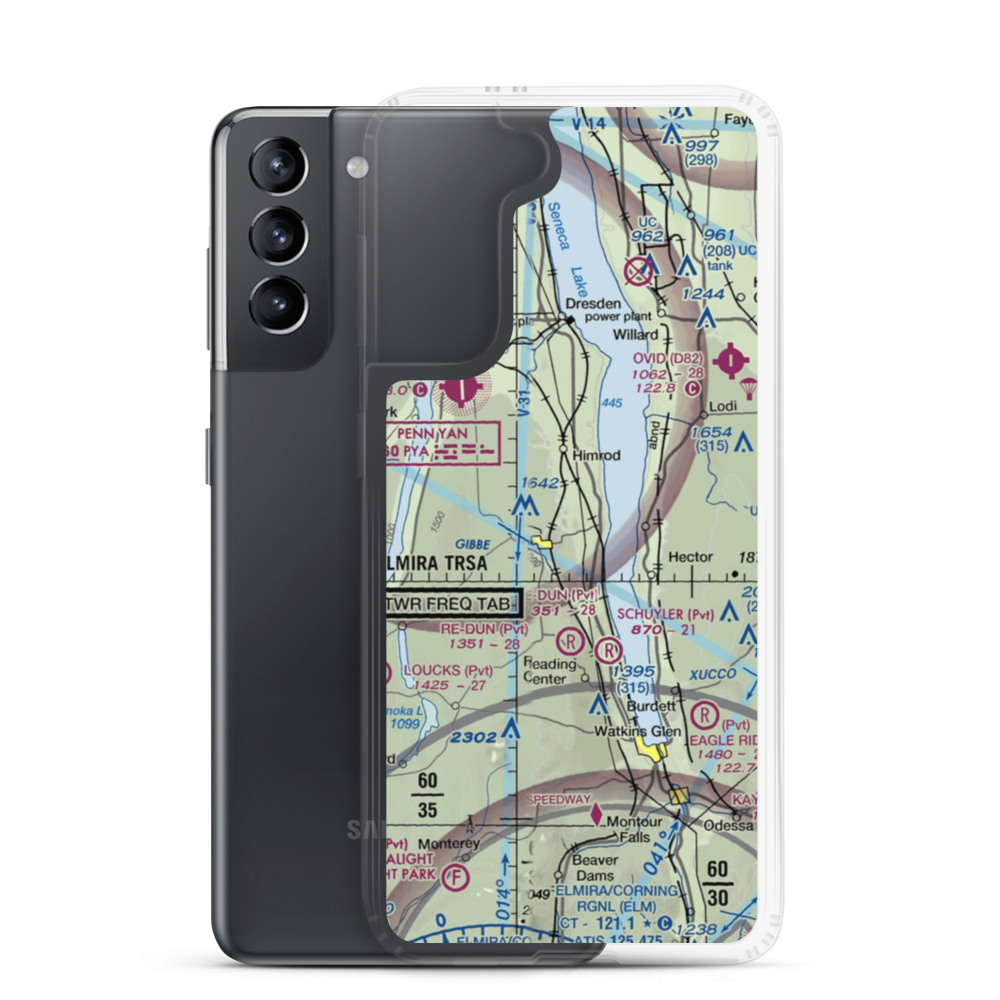 Re-Dun Field (17NK) VFR Sectional Samsung Case Samsung Galaxy S21 model shown
