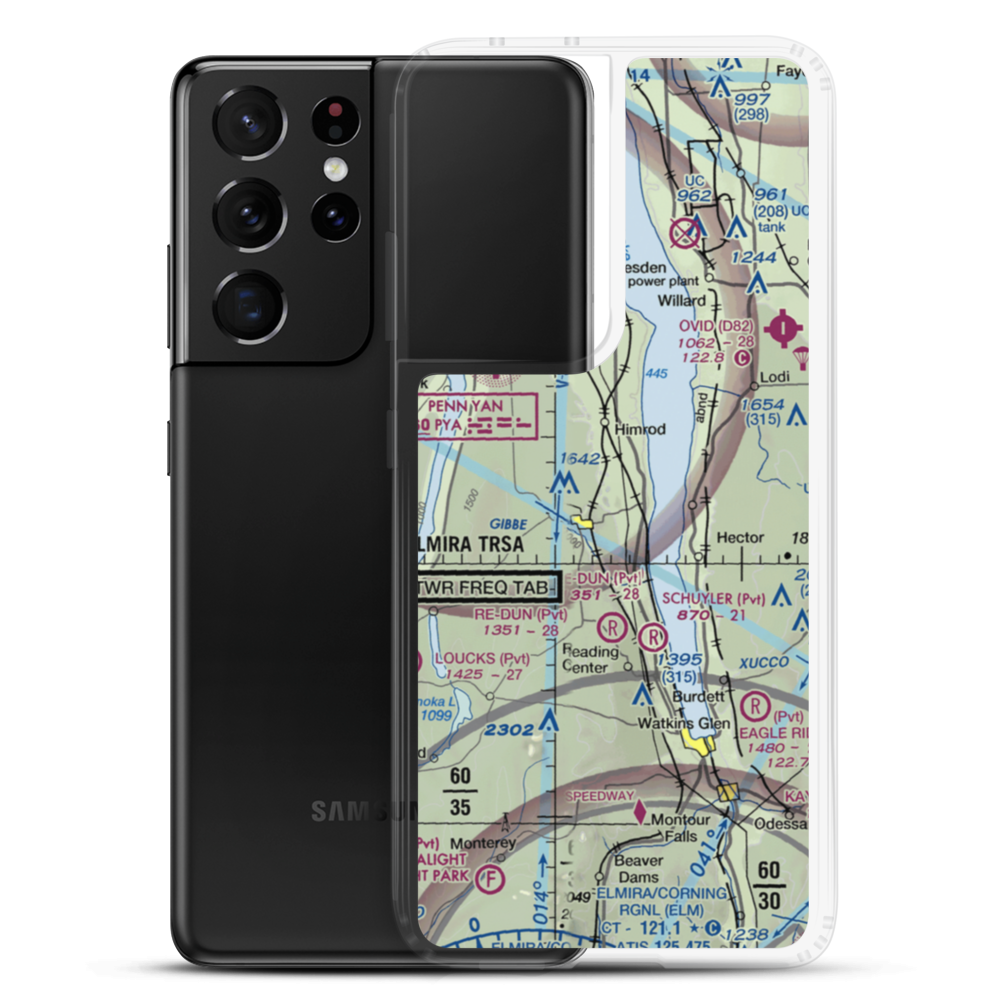 Re-Dun Field (17NK) VFR Sectional Samsung Case Samsung Galaxy S21 Ultra model shown