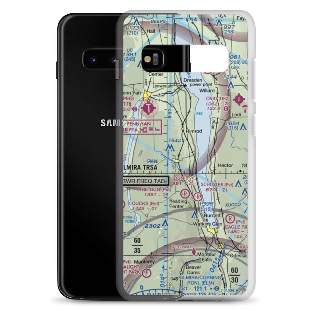 Re-Dun Field (17NK) VFR Sectional Samsung Case Samsung Galaxy S10+ model shown