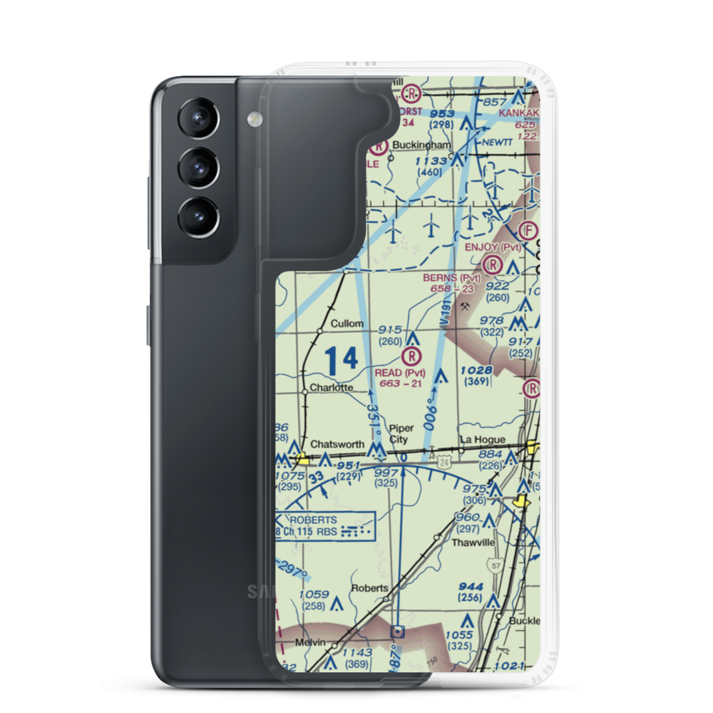 Read Airport (LL46) VFR Sectional Samsung Case Samsung Galaxy S21 model shown