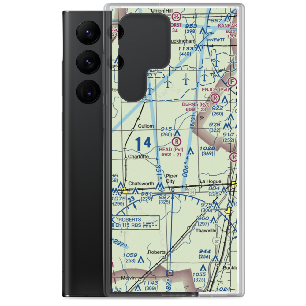 Read Airport (LL46) VFR Sectional Samsung Case Samsung Galaxy S22 Ultra model shown