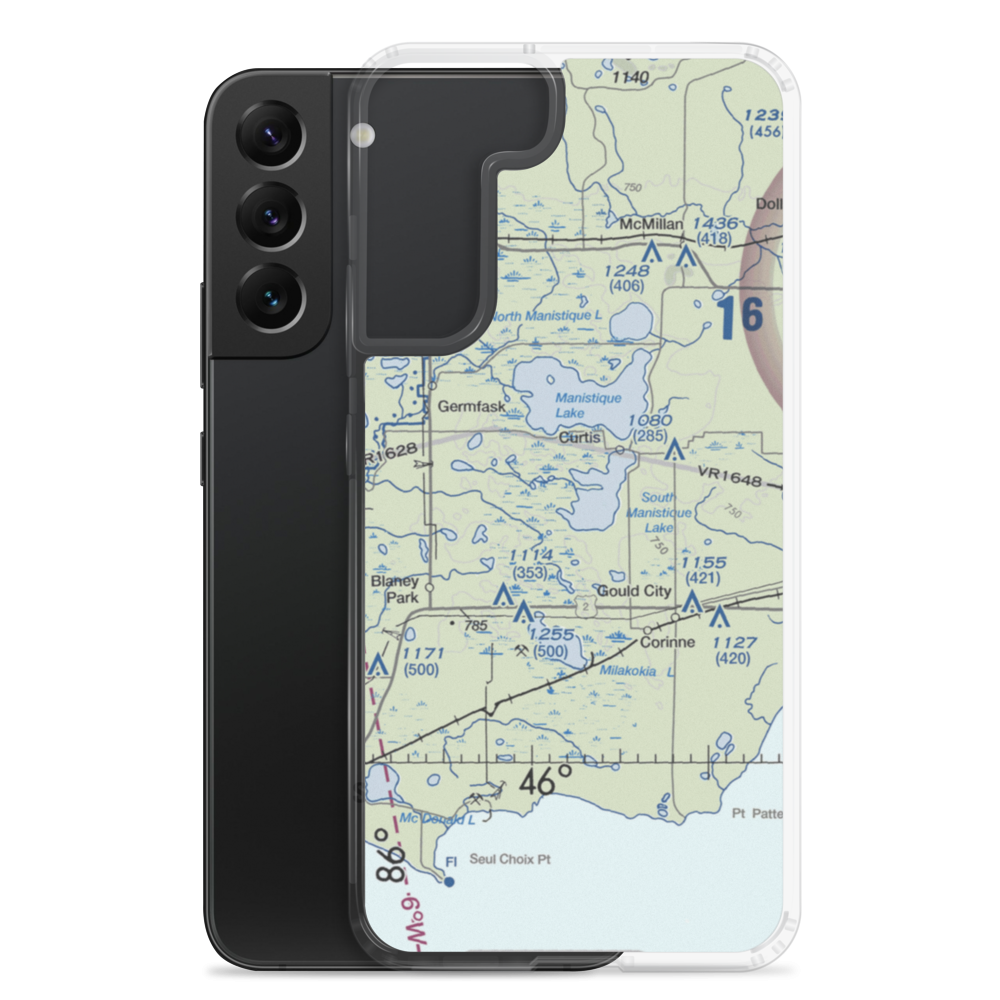 Read Seaplane Base (MI03) VFR Sectional Samsung Case Samsung Galaxy S22 Plus model shown