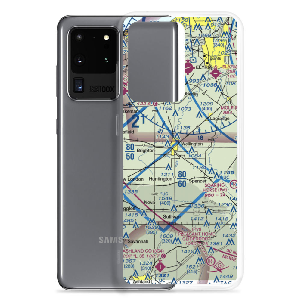 Reader-Botsford Airport (67D) VFR Sectional Samsung Case Samsung Galaxy S20 Ultra model shown