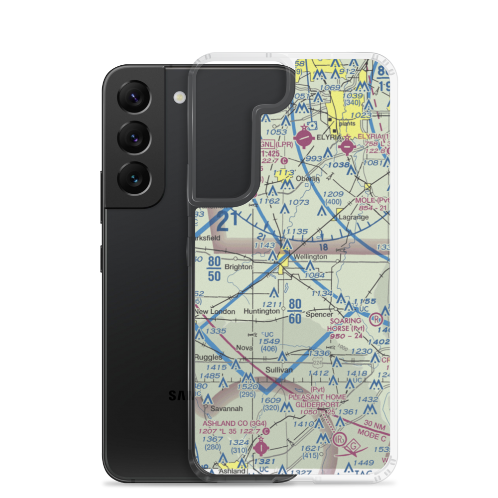 Reader-Botsford Airport (67D) VFR Sectional Samsung Case Samsung Galaxy S22 model shown