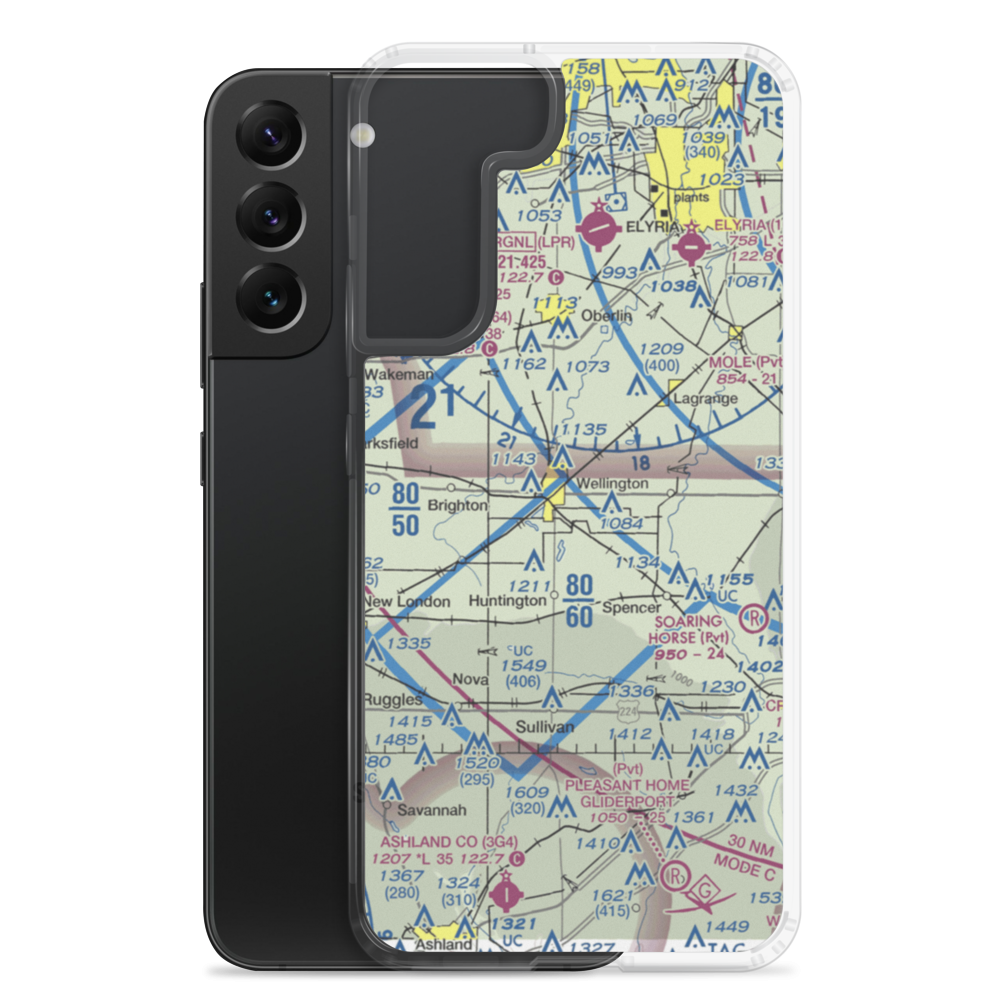 Reader-Botsford Airport (67D) VFR Sectional Samsung Case Samsung Galaxy S22 Plus model shown