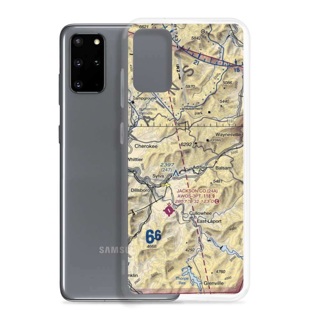 Reagans Roost Ultralightport (85NC) VFR Sectional Samsung Case Samsung Galaxy S20 Plus model shown