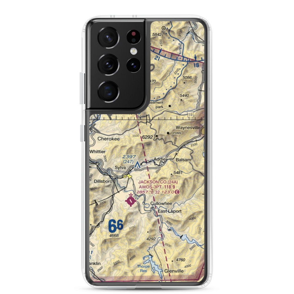 Reagans Roost Ultralightport (85NC) VFR Sectional Samsung Case Samsung Galaxy S21 Ultra model shown