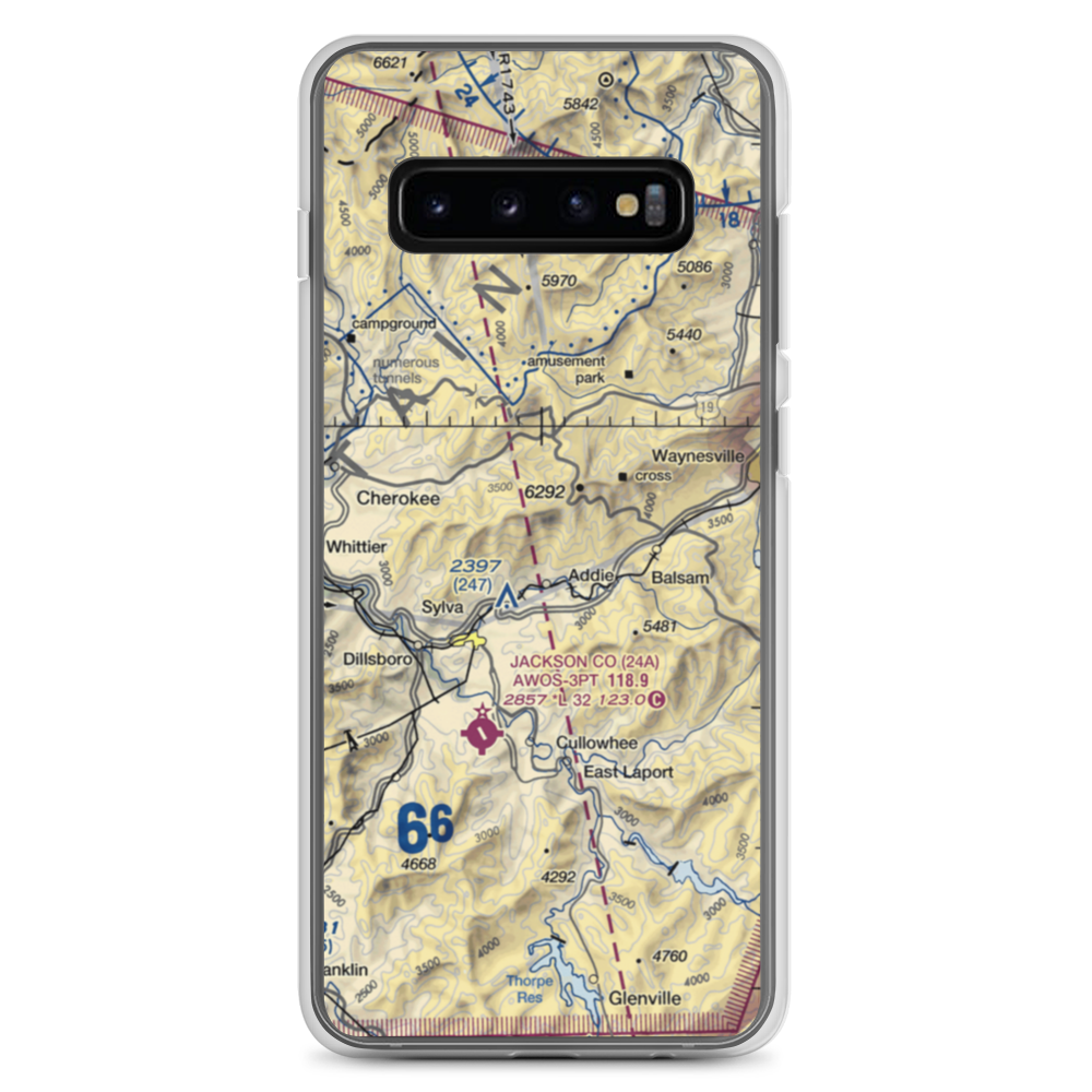 Reagans Roost Ultralightport (85NC) VFR Sectional Samsung Case Samsung Galaxy S10+ model shown