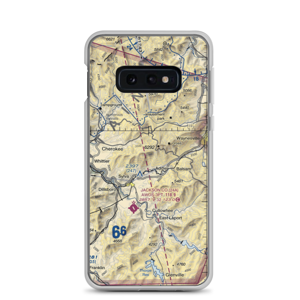 Reagans Roost Ultralightport (85NC) VFR Sectional Samsung Case Samsung Galaxy S10e model shown