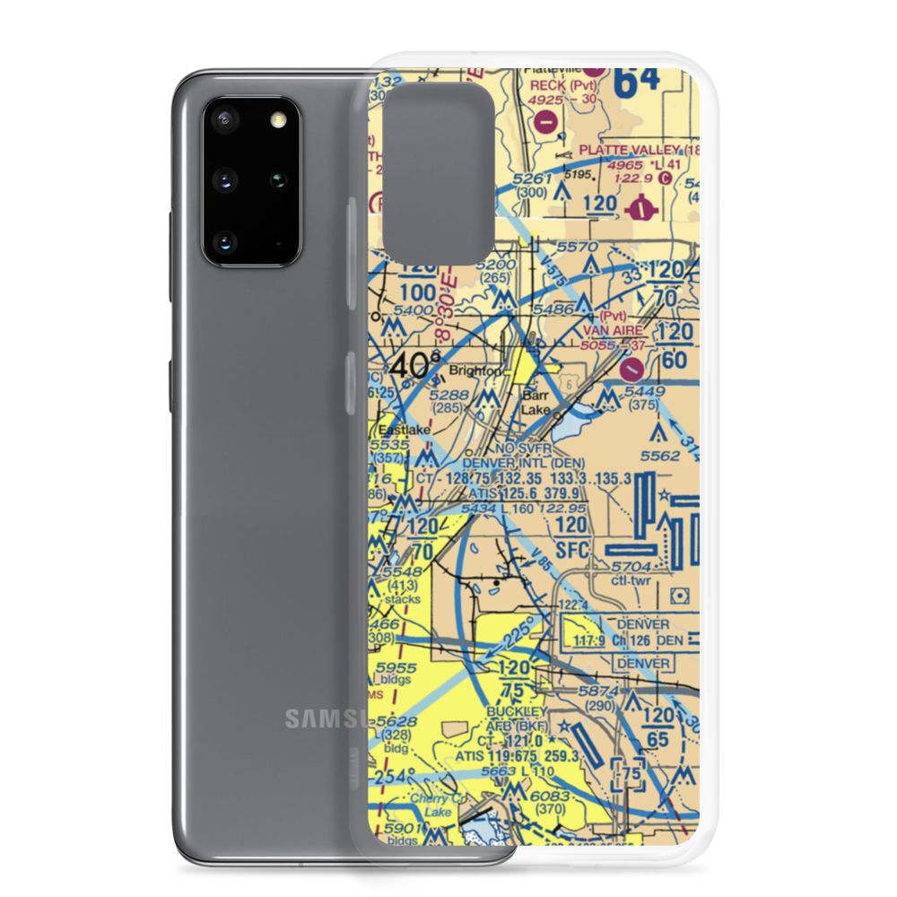 Reasoner Airport (CO14) VFR Sectional Samsung Case Samsung Galaxy S20 Plus model shown
