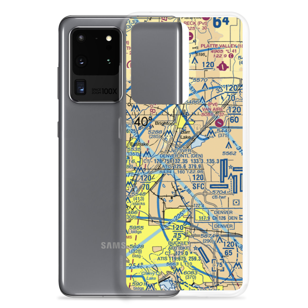 Reasoner Airport (CO14) VFR Sectional Samsung Case Samsung Galaxy S20 Ultra model shown