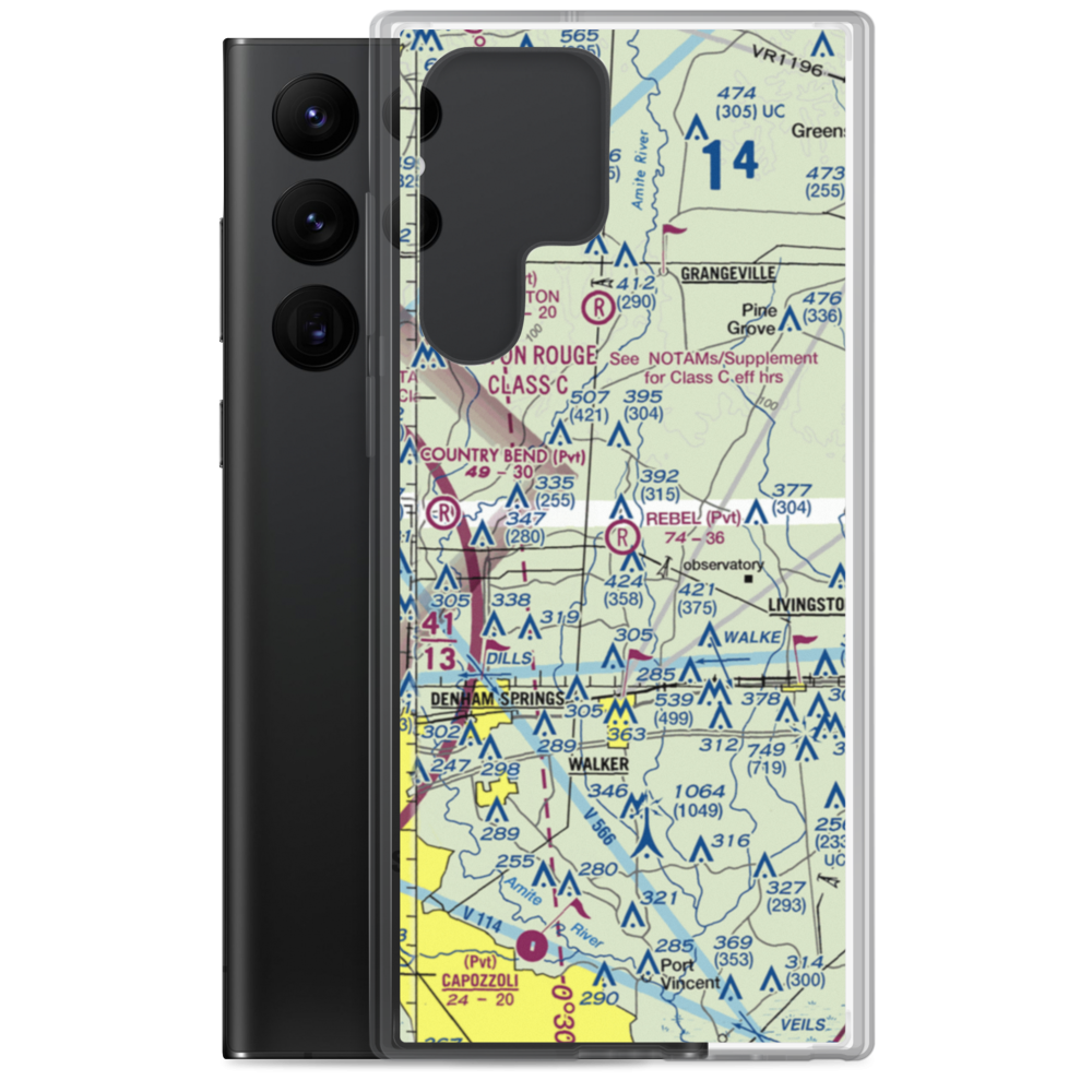 Rebel Field (0LA9) VFR Sectional Samsung Case Samsung Galaxy S22 Ultra model shown