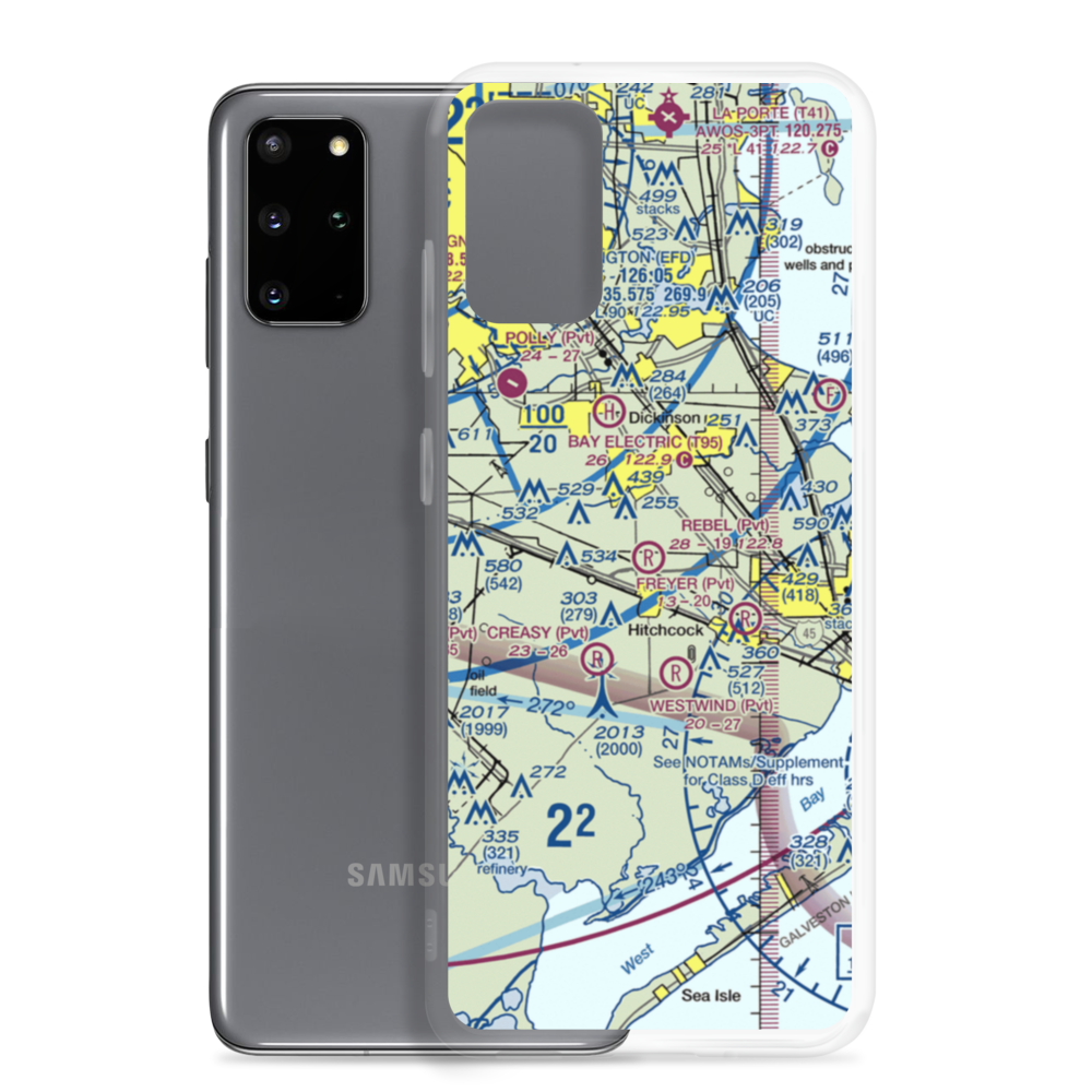 Rebel Field (TX66) VFR Sectional Samsung Case Samsung Galaxy S20 Plus model shown