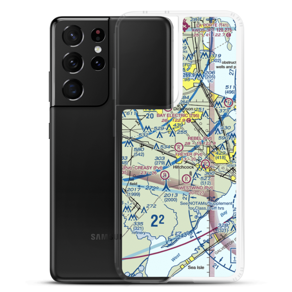 Rebel Field (TX66) VFR Sectional Samsung Case Samsung Galaxy S21 Ultra model shown