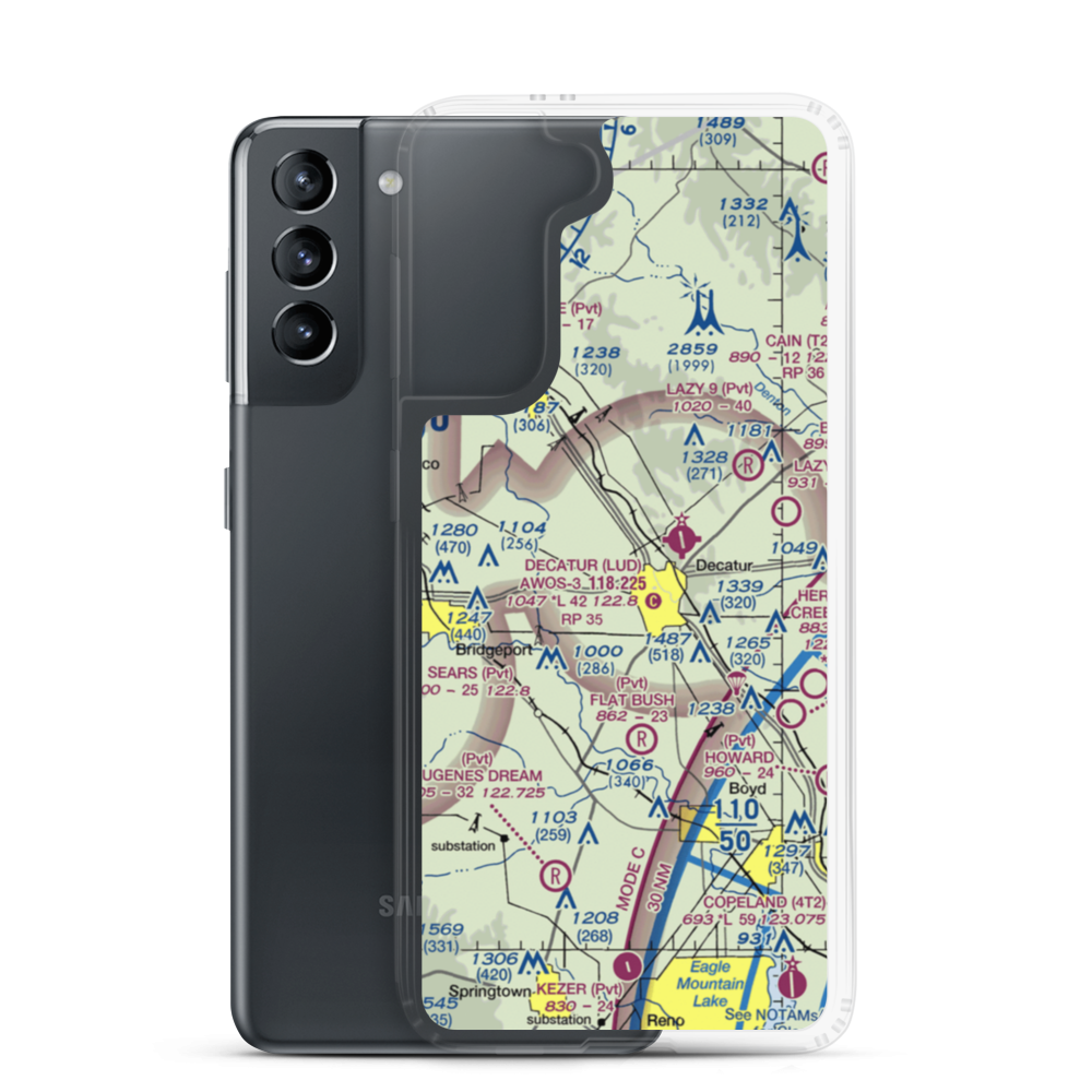 Red Ace Ranch Airport (TS57) VFR Sectional Samsung Case Samsung Galaxy S21 model shown