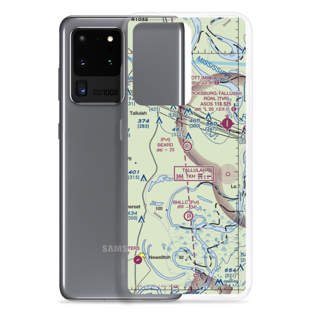 Red Beard Dusting Service Airport (9LS5) VFR Sectional Samsung Case Samsung Galaxy S20 Ultra model shown