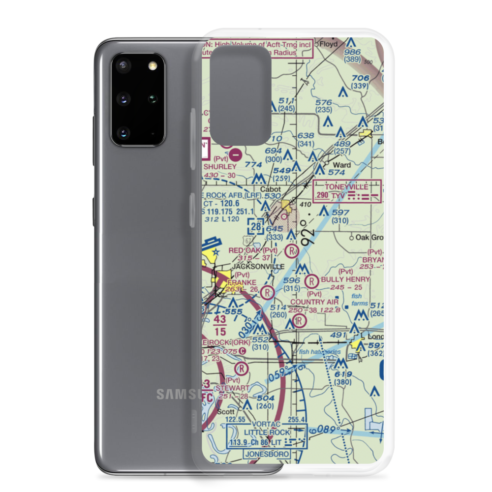 Red Oak Airport (4AR2) VFR Sectional Samsung Case Samsung Galaxy S20 Plus model shown