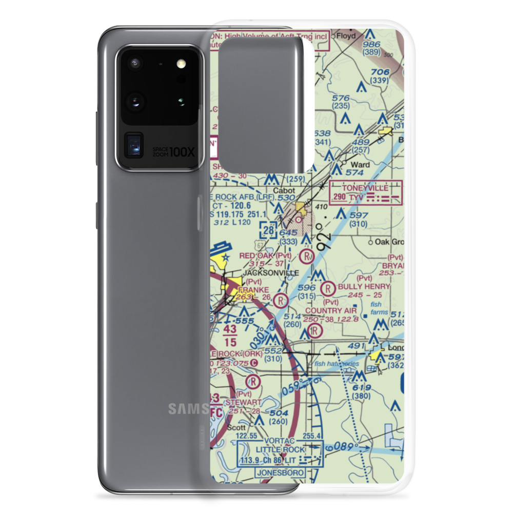 Red Oak Airport (4AR2) VFR Sectional Samsung Case Samsung Galaxy S20 Ultra model shown