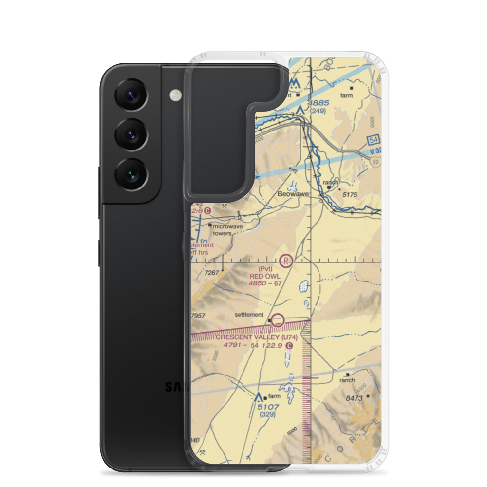 Red Owl Ranch Airport (NV89) VFR Sectional Samsung Case Samsung Galaxy S22 model shown