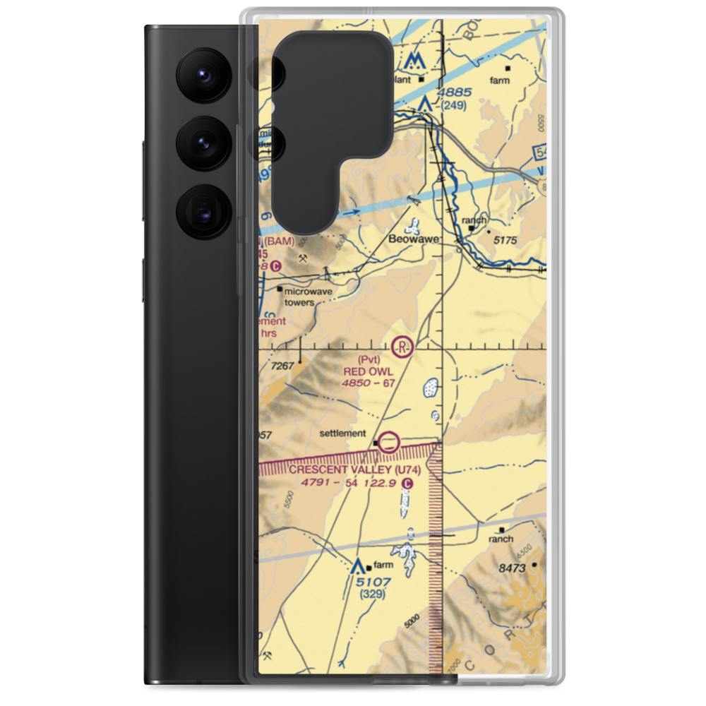 Red Owl Ranch Airport (NV89) VFR Sectional Samsung Case Samsung Galaxy S22 Ultra model shown