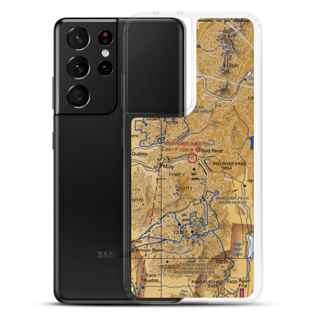 Red River Heliport (N02) VFR Sectional Samsung Case Samsung Galaxy S21 Ultra model shown