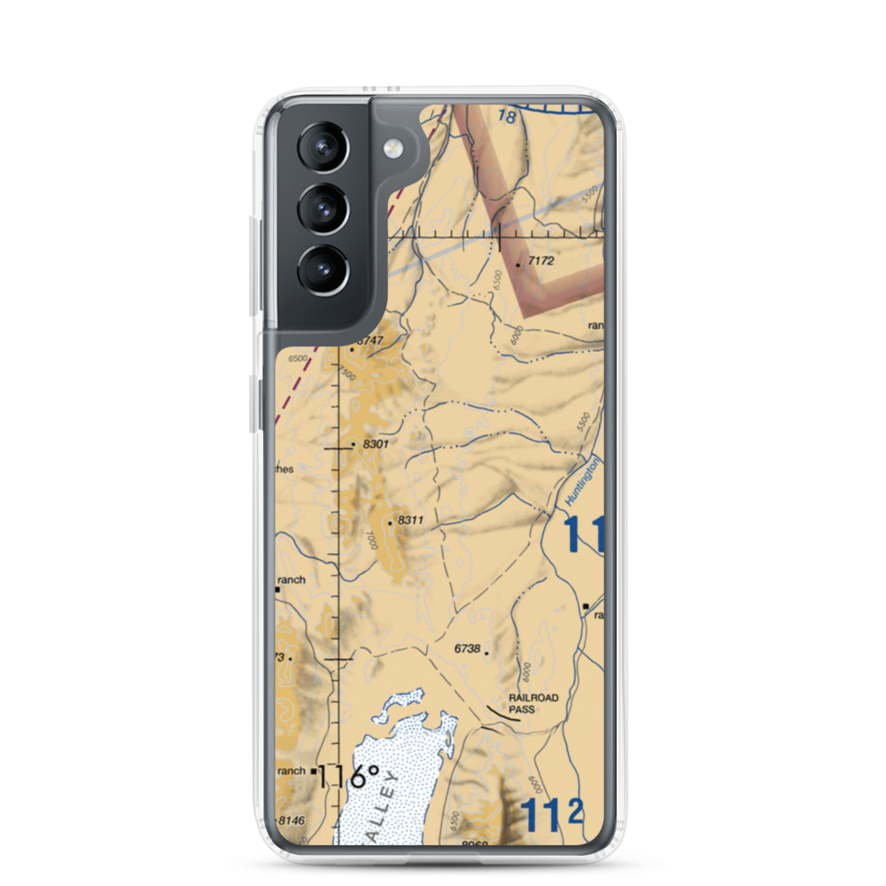 Red Rock Ranch Airport (NV22) VFR Sectional Samsung Case Samsung Galaxy S21 model shown