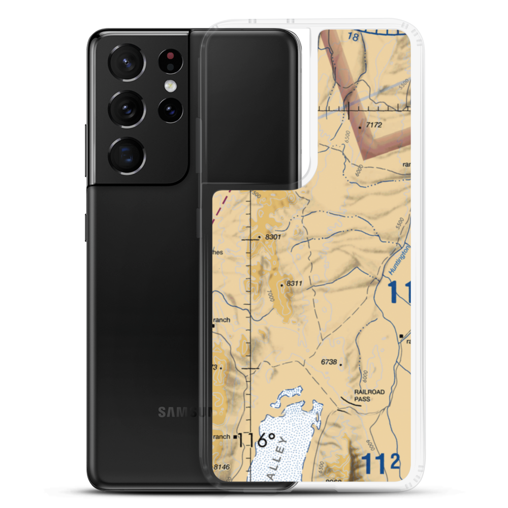 Red Rock Ranch Airport (NV22) VFR Sectional Samsung Case Samsung Galaxy S21 Ultra model shown