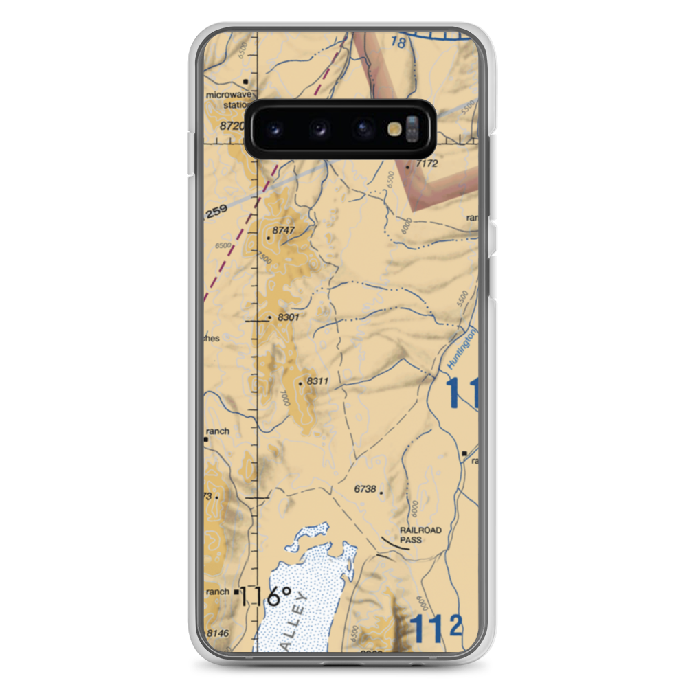 Red Rock Ranch Airport (NV22) VFR Sectional Samsung Case Samsung Galaxy S10+ model shown