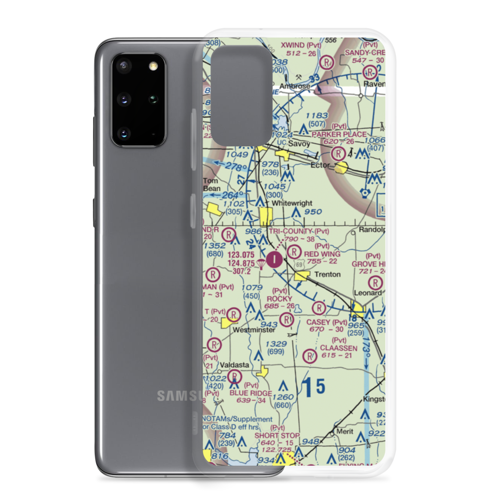 Red Wing Airport (52TA) VFR Sectional Samsung Case Samsung Galaxy S20 Plus model shown