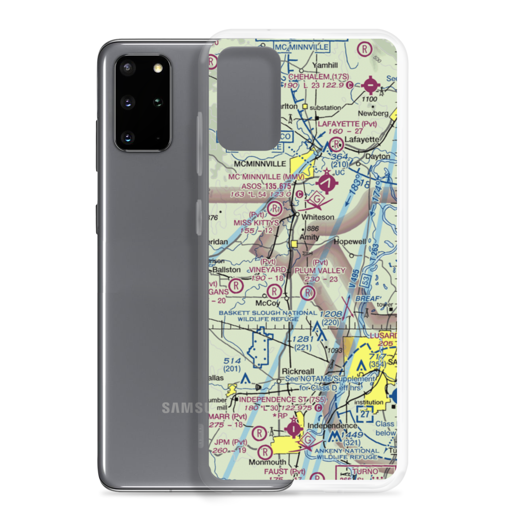 Red's Field (18OR) VFR Sectional Samsung Case Samsung Galaxy S20 Plus model shown