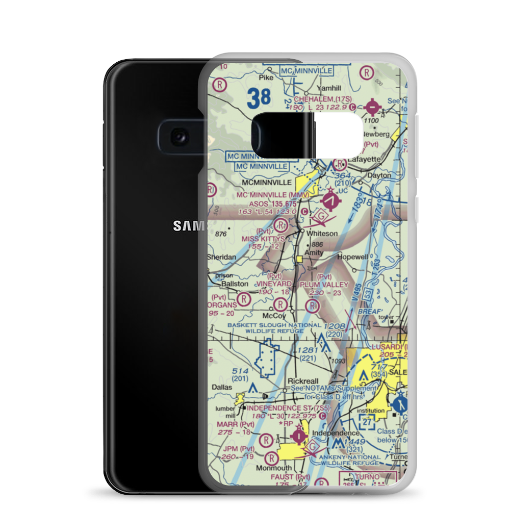 Red's Field (18OR) VFR Sectional Samsung Case Samsung Galaxy S10e model shown