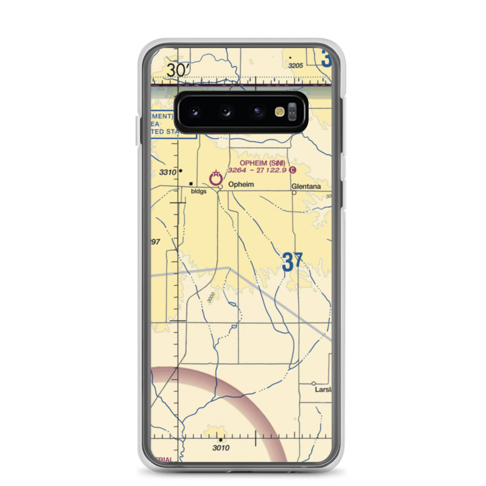 Redfield Ag Strip (MT85) VFR Sectional Samsung Case Samsung Galaxy S10 model shown
