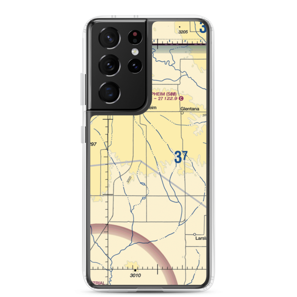 Redfield Ag Strip (MT85) VFR Sectional Samsung Case Samsung Galaxy S21 Ultra model shown