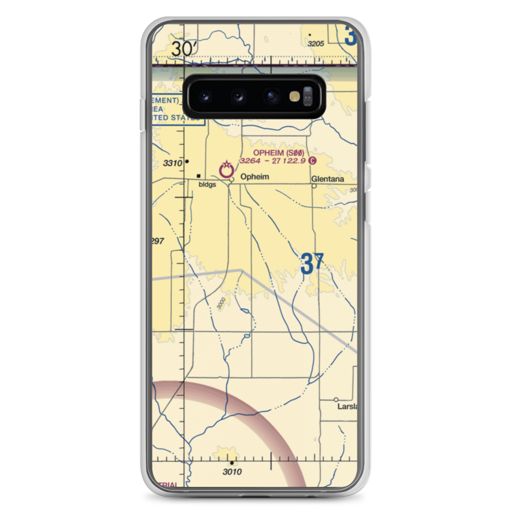 Redfield Ag Strip (MT85) VFR Sectional Samsung Case Samsung Galaxy S10+ model shown