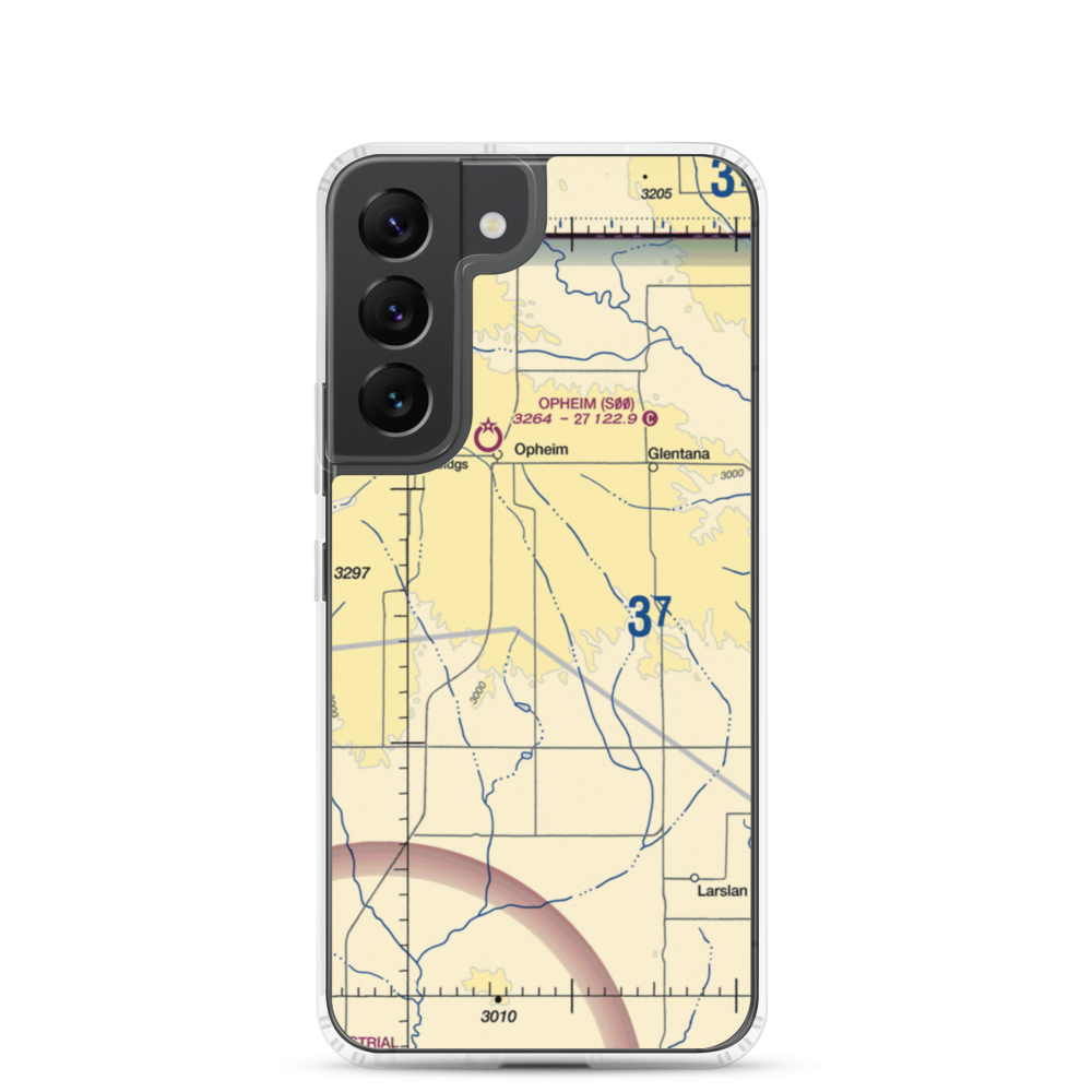 Redfield Ag Strip (MT85) VFR Sectional Samsung Case Samsung Galaxy S22 model shown