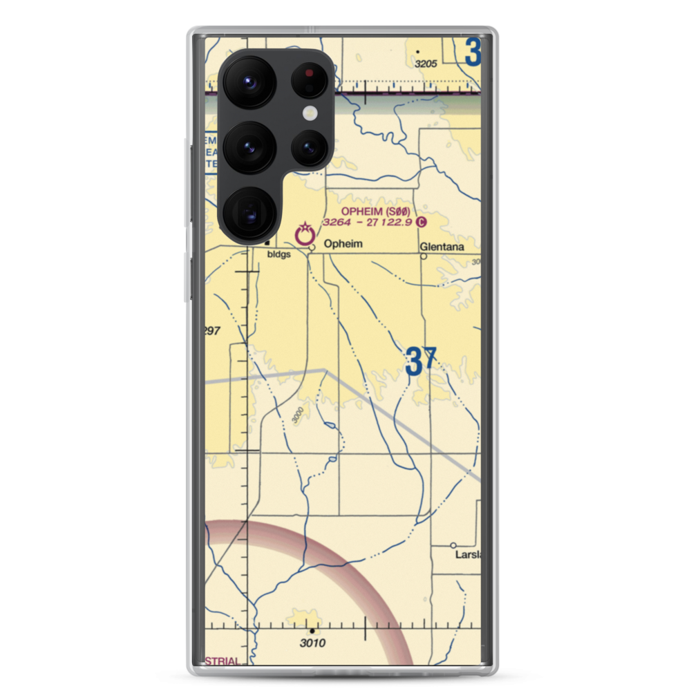 Redfield Ag Strip (MT85) VFR Sectional Samsung Case Samsung Galaxy S22 Ultra model shown