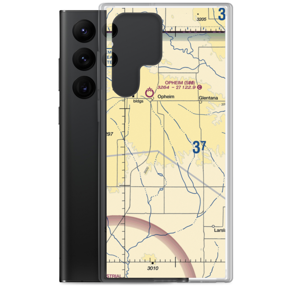 Redfield Ag Strip (MT85) VFR Sectional Samsung Case Samsung Galaxy S22 Ultra model shown