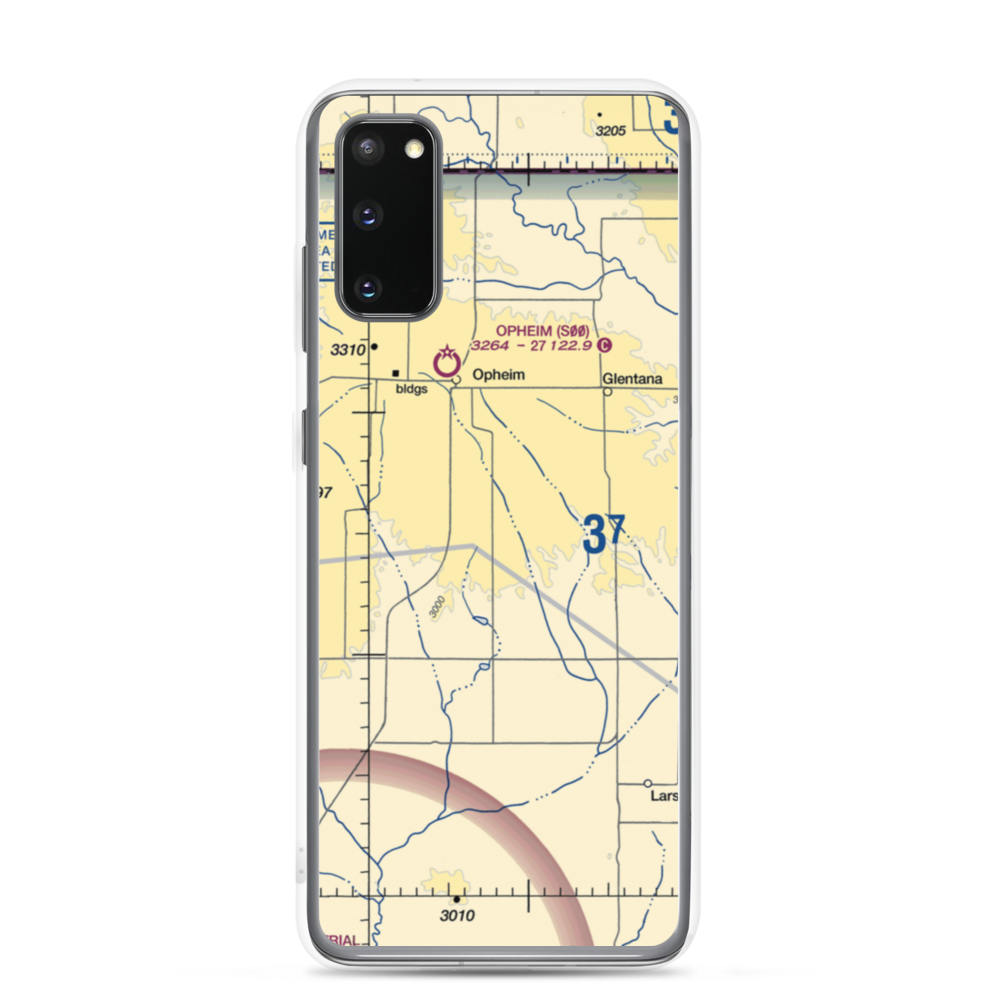 Redfield Ag Strip (MT85) VFR Sectional Samsung Case Samsung Galaxy S20 model shown