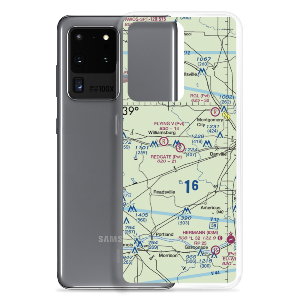 Redgate Ranch Airport (11MO) VFR Sectional Samsung Case Samsung Galaxy S20 Ultra model shown