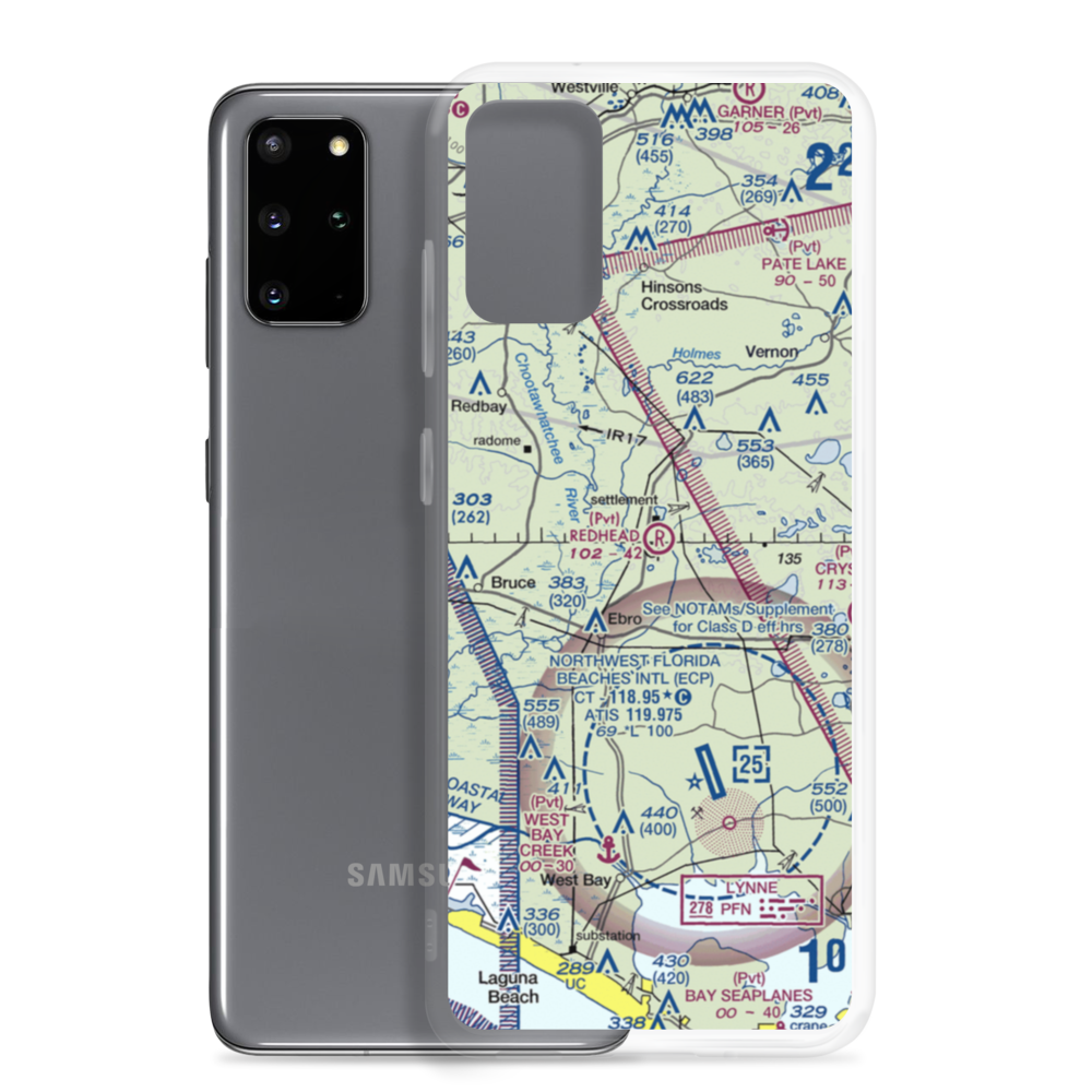 Redhead Airport (FD35) VFR Sectional Samsung Case Samsung Galaxy S20 Plus model shown