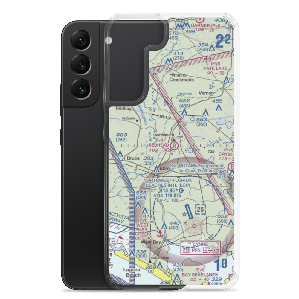 Redhead Airport (FD35) VFR Sectional Samsung Case Samsung Galaxy S22 Plus model shown