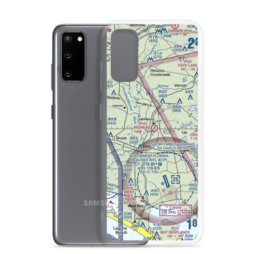 Redhead Airport (FD35) VFR Sectional Samsung Case Samsung Galaxy S20 model shown