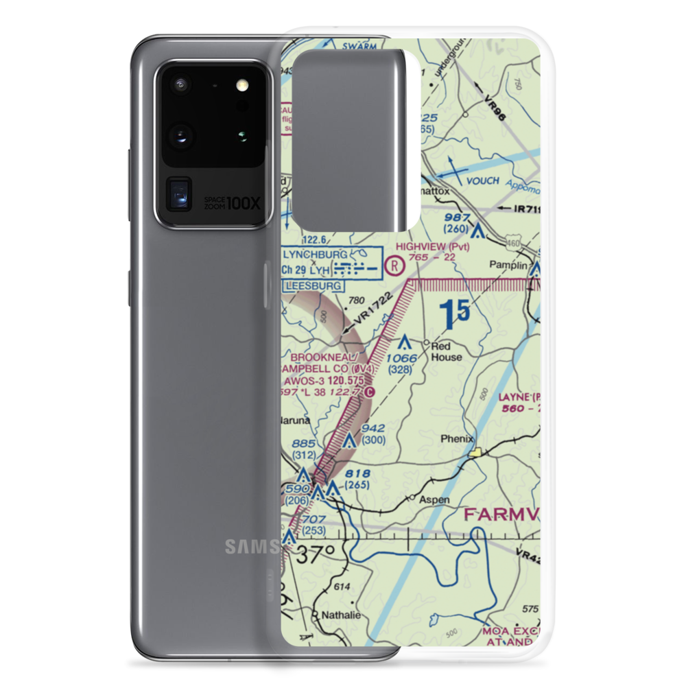 Redhouse Airfield (7VA5) VFR Sectional Samsung Case Samsung Galaxy S20 Ultra model shown