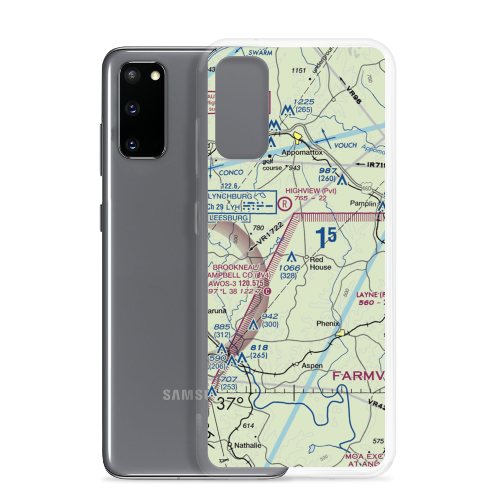 Redhouse Airfield (7VA5) VFR Sectional Samsung Case Samsung Galaxy S20 model shown