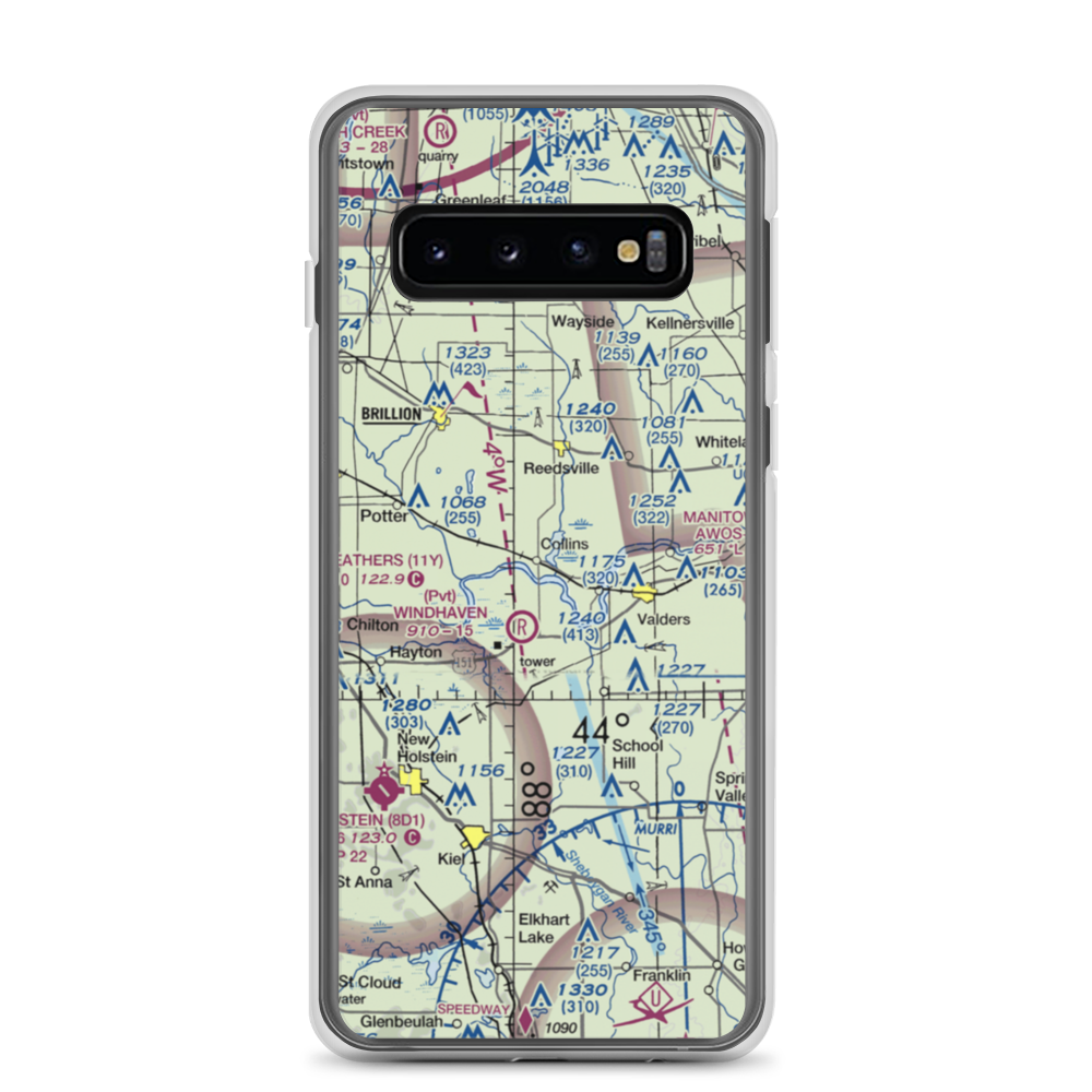 Redoft Airport (WN27) VFR Sectional Samsung Case Samsung Galaxy S10 model shown