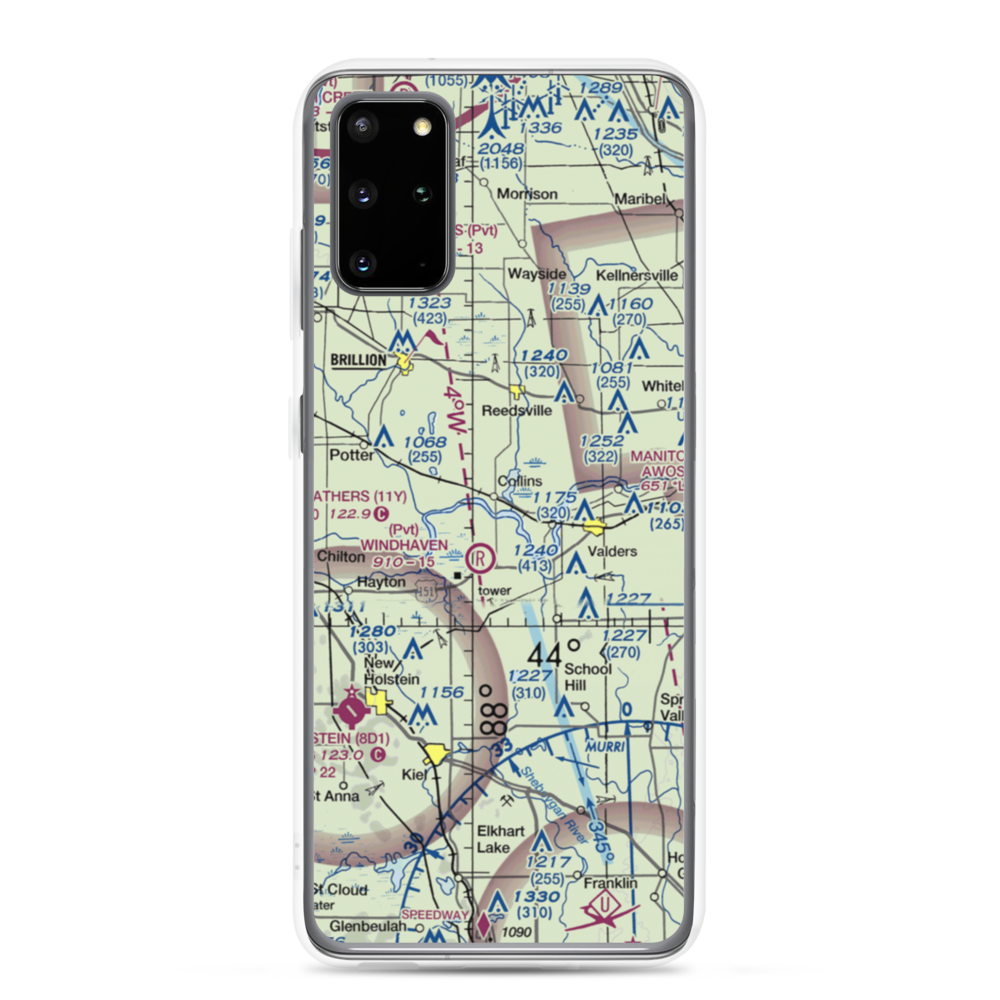 Redoft Airport (WN27) VFR Sectional Samsung Case Samsung Galaxy S20 Plus model shown